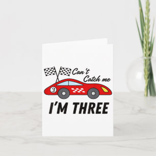 3 jaar oude race auto exotische auto verjaardag ka kaart