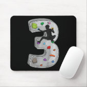 3 Jaar Oude Rotsklimmen 3e Verjaardag Avonturen C Muismat (Met muis)