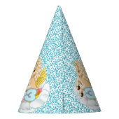 3 jaar oude verjaardag Eenhoorn party pet Feesthoedjes (Achterkant)