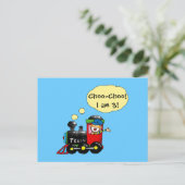 3 jaar oude verjaardag jongen briefkaart (Staand voorkant)