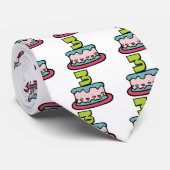 3 jaar oude verjaardagsCake Stropdas (Opgerold)