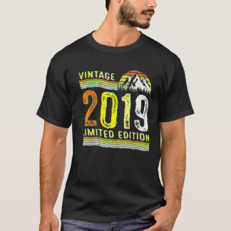 3 jaar oude Vintage 2019 3e verjaardag T-shirt