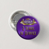 3 jaar pop ronde button 3,2 cm (Voorkant /achterkant)