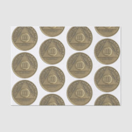 3 jaar Recovery Jubileum Coin Tissuepapier