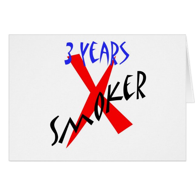 3 jaar Rood X-roker (Voorkant Horizontaal)