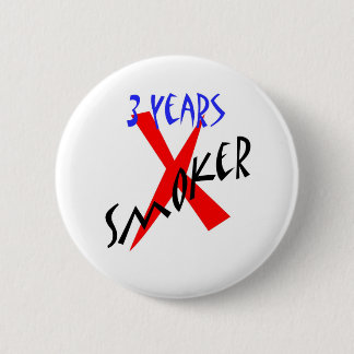 3 jaar Rood X-roker Ronde Button 5,7 Cm