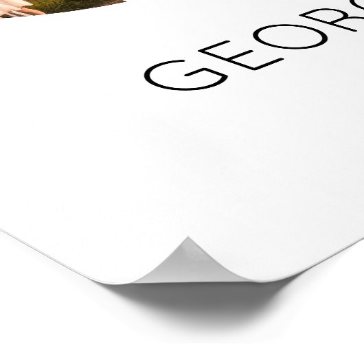 3 jaar samen Fotocollage bruiloft Jubileum Poster (Hoek)