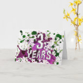 3 Jaar Sobriety Verjaardag / Jubileum Kaart (Gele Bloem)