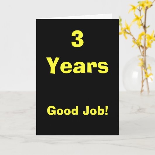 3 jaar van de Goede Baan! Kaart (Gele Bloem)