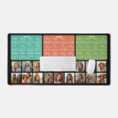 3 Jaarkalender met 18 foto's - zwart Bureaumat (Keyboard & Muis)