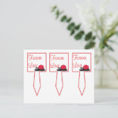 3 Japanse Rising Sun Wedding Cup Cake Picks Briefkaart (Staand voorkant)