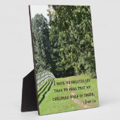 3 John 1:4 Ik heb geen groter genoegen dan te hore Fotoplaat (Zijkant)