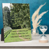 3 John 1:4 Ik heb geen groter genoegen dan te hore Fotoplaat (Zijkant)