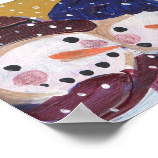 3 Jolly Snowmen Poster (Hoek)