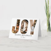 3 JOY Photo Holiday Card Custom Family Bedankkaart (Voorkant)