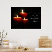 3-Kaars Verse Poster (Keuken)