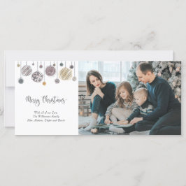 3 Kaart voor kerstmis met Ornamenten