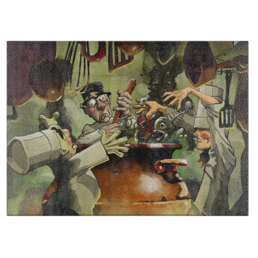 3 Kaas Decoratief Glazen snijvlak Snijplank (Voorkant)