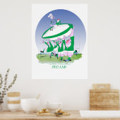 3 kaas ierland rugby , tony fernandes poster (Keuken)