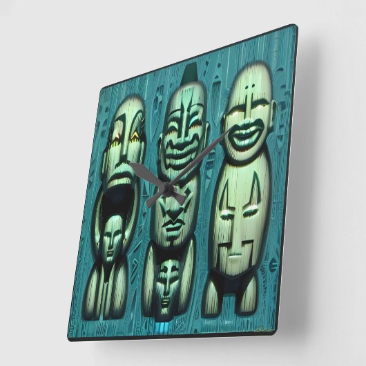 3 Kannibalen Redux II Vierkante Klok (Hoek)