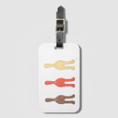 3 Kat Butts #1 Bagagelabel (Voorkant (verticaal))