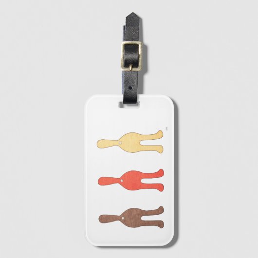 3 Kat Butts #1 Bagagelabel (Voorkant (verticaal))