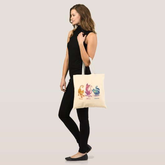 3 Katten Canvas tas (Voorkant (model))