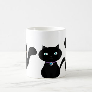 3 KATTEN ZWARTE KATTEN in alle formaten Koffiemok