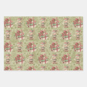 3 Kerst Elf Cadeaus Inpakpapier Vel (Voorkant 2)