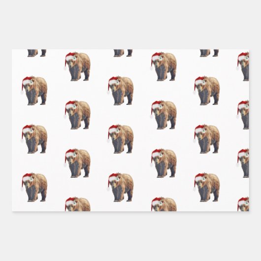 (3) kerstblad van honden en wilde dieren inpakpapier vel (Voorkant 2)