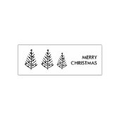 3 kerstbomen  zelfinktende stempel (Design)
