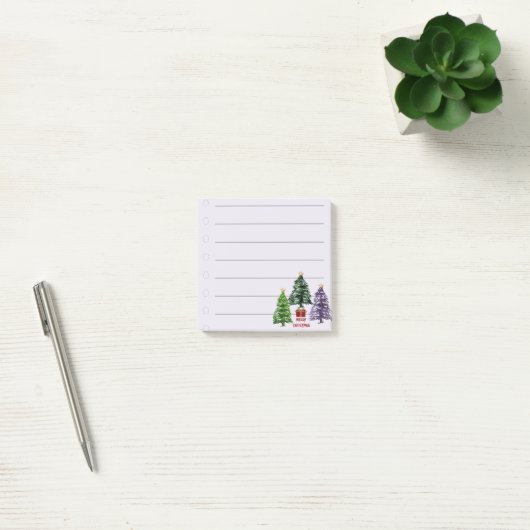 3 Kerstboom Post-it® Notes (Kantoor)