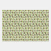 3 kerstcadeautjes - in een winterbos inpakpapier vel (Voorkant 3)