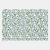 3 kerstcadeautjes - in een winterbos inpakpapier vel (Voorkant 2)