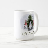 3 Kerstkabouters Laat het sneeuwen Koffiemok (Voorkant rechts)