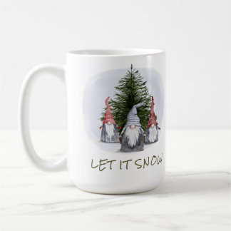 3 Kerstkabouters Laat het sneeuwen Koffiemok
