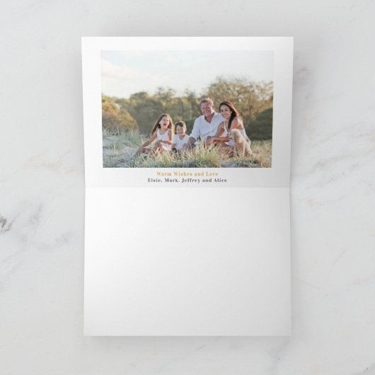 3 Kerstkerst met fotocollage Feestdagen Kaart (Binnen)