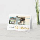 3 Kerstkerst met fotocollage Feestdagen Kaart (Voorkant)