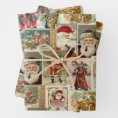 3 kerstkerstkerstkerstkerstkerstkaarten inpakpapier vel (In situ)