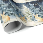 3 kerstkonijntjes cadeaupapier (Rol Hoek)