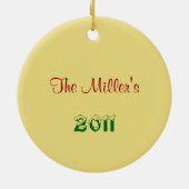 3 kerstversiering voor rendieren keramisch ornament (Achterkant)