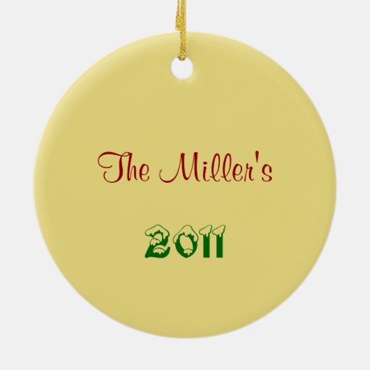 3 kerstversiering voor rendieren keramisch ornament (Achterkant)