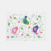 3 Kinder vogelmand Fleece Deken (Voorkant (Horizontaal))