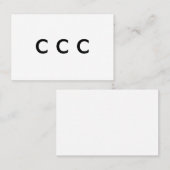 3 KLANTENKAARTJE (Voorkant / Achterkant)