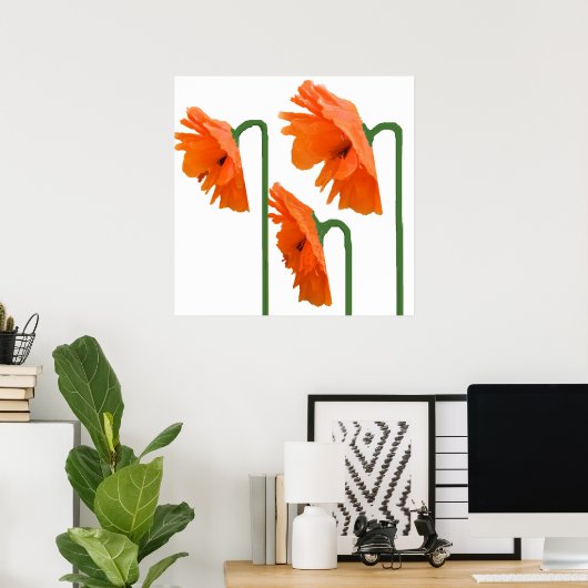 3 klaprozen poster (Thuiskantoor)