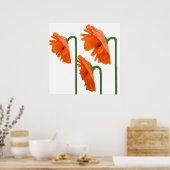 3 klaprozen poster (Keuken)