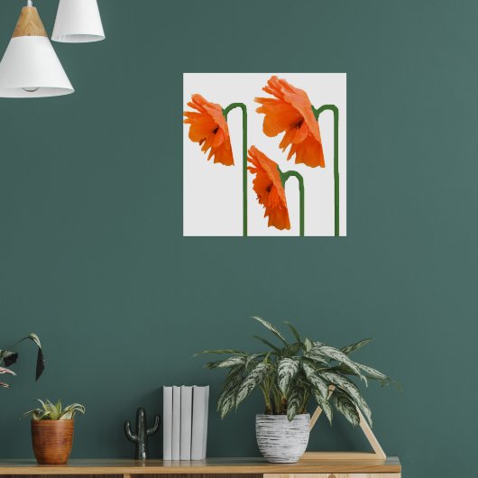 3 klaprozen poster (Woonkamer 1)