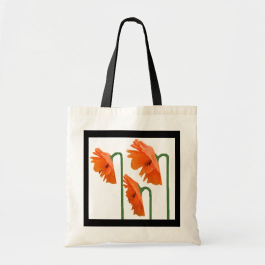 3 klaprozen tote bag (Voorkant)