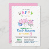 3 kleine baby varkens Gelukkige Verjaardag schatti Feestdagenkaart (Voorkant / Achterkant)