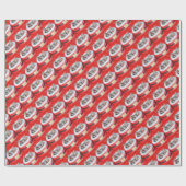 3 Kleine helikopters van de Kittens Santa Cadeaupapier (Vlak)